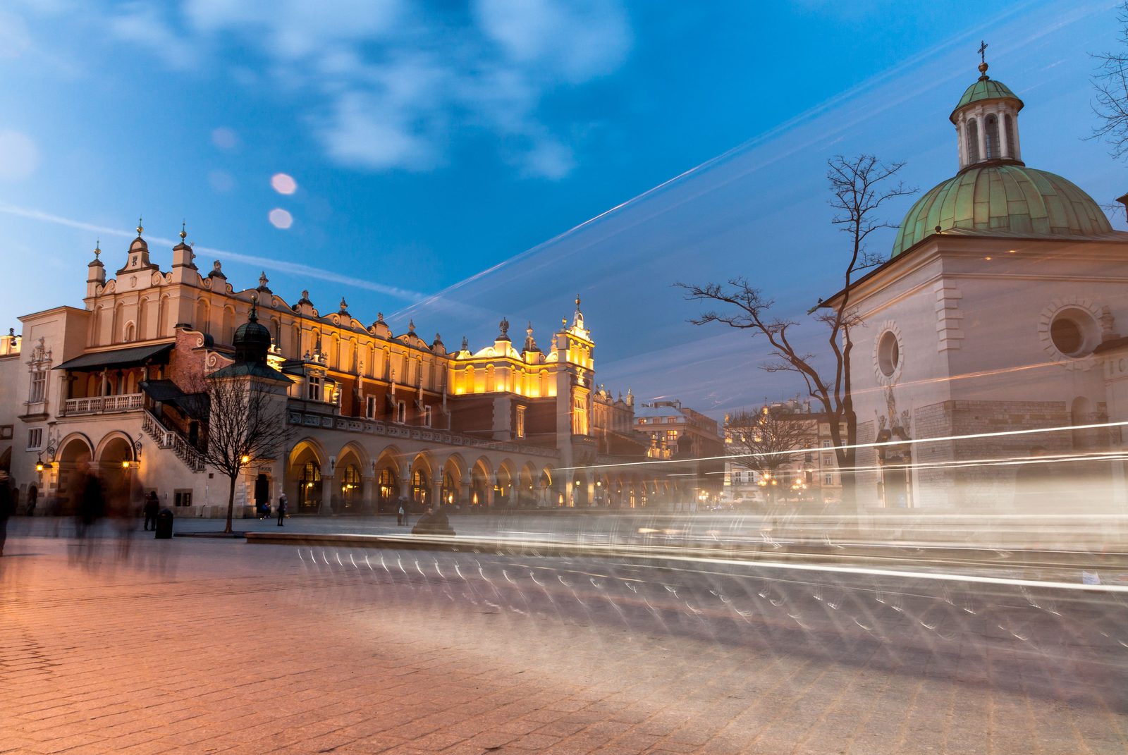 Wieczorny Rynek w Krakowie